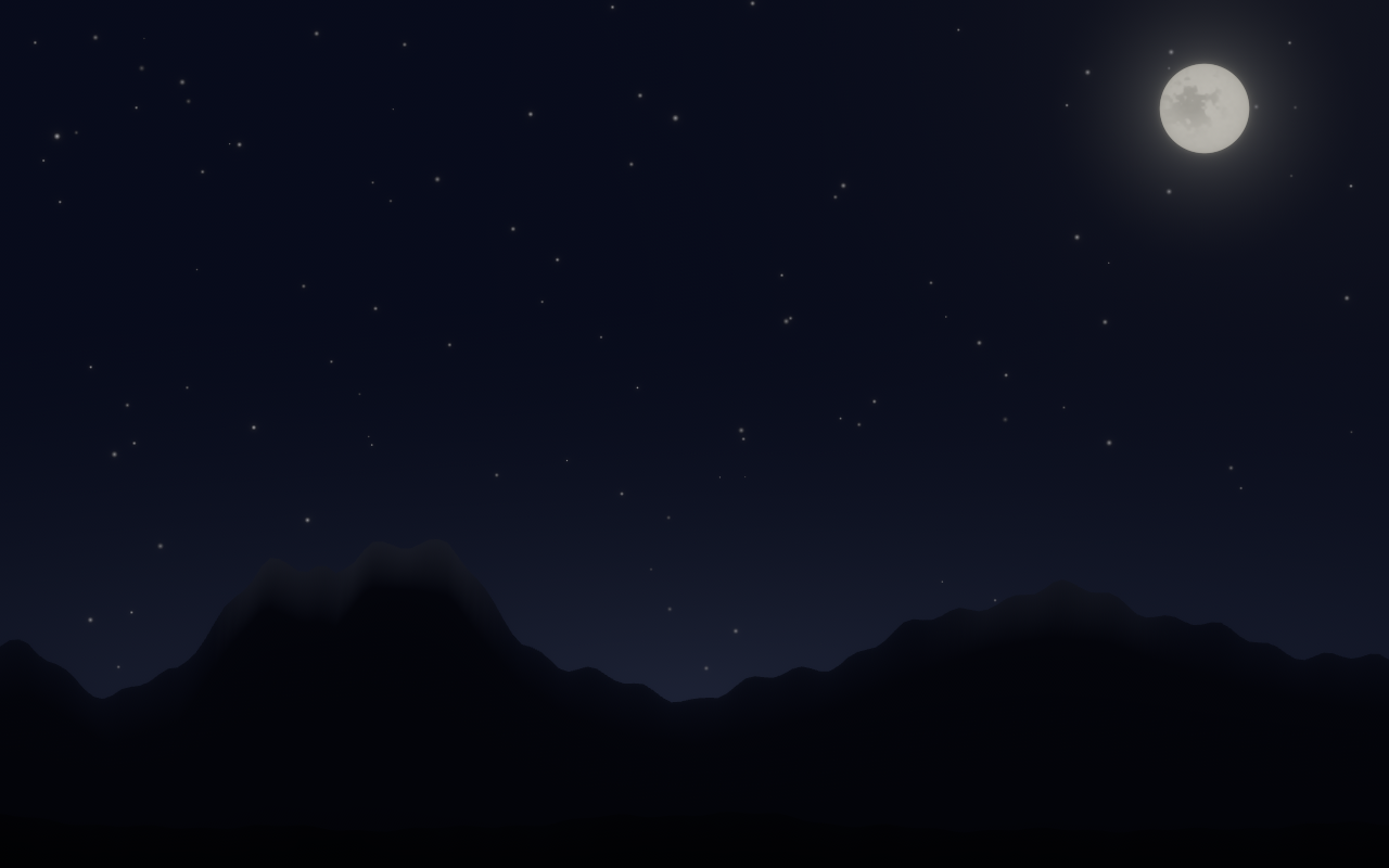 Moonlit night over the Front Range