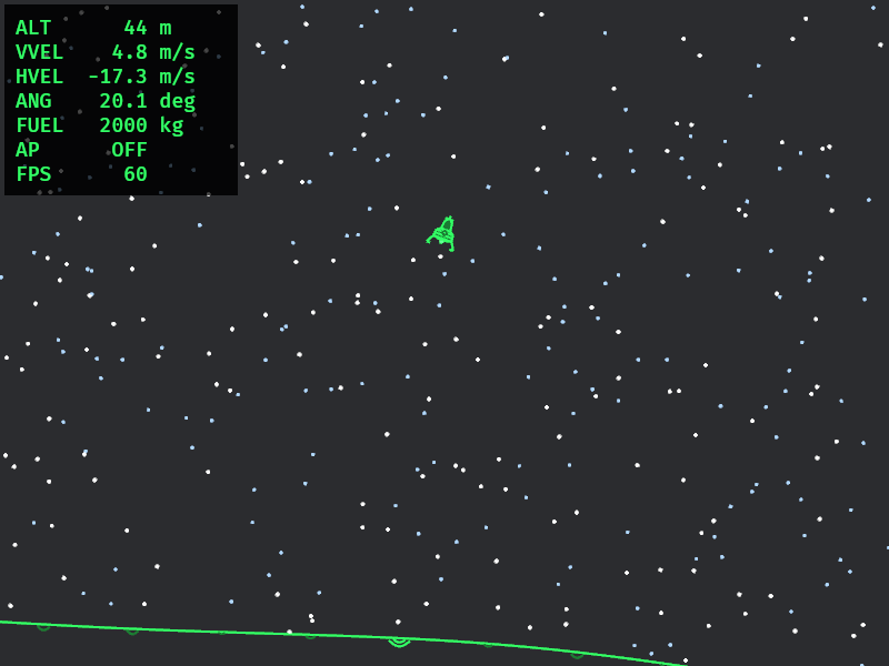 Approach from downrange